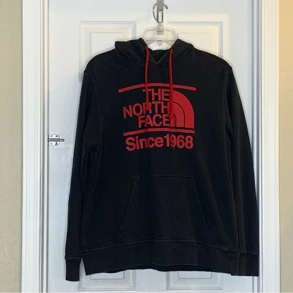 The North Face Men’s Hoodie Size Large Black and Red